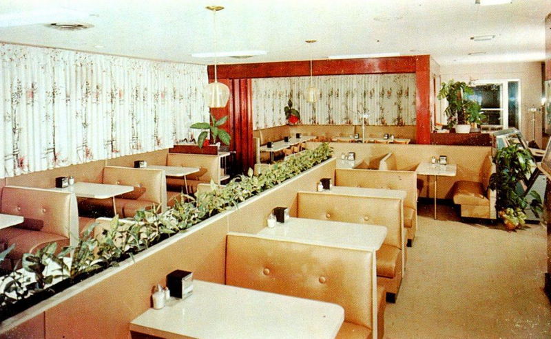Dix Drive-In (Dix Bar-B-Q Restaurant) - Vintage Postcard (newer photo)